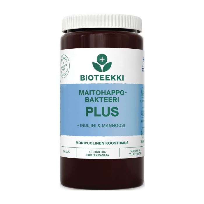 Bioteekki Maitohappobakteeri Plus kapseli 100 kpl