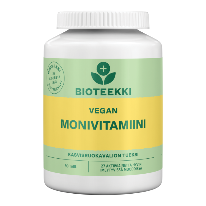 Bioteekki Vegan Monivitamiini 90 tabl