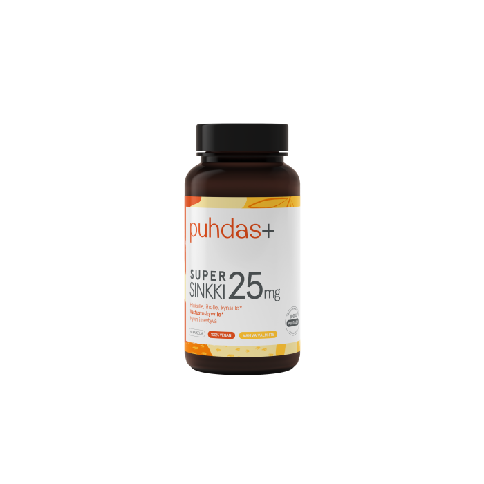 Puhdas+ Super sinkki 25 mg 60 kpl