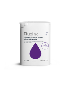 Fluzinc mustaherukka 24 tabl