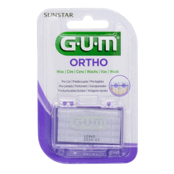 GUM Ortho Wax 723 kirkas 5 kpl