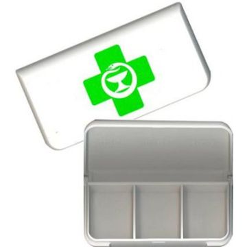 Minidosetti vihreä risti-logolla, 3 lokeroa X1 kpl