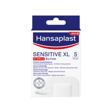 Hansaplast Sensitive XL 6X7cm 5 kpl