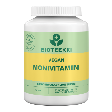 Bioteekki Vegan Monivitamiini 90 tabl