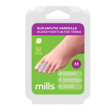 Mills Suojaputki varpaille, M 10 cm 1 kpl