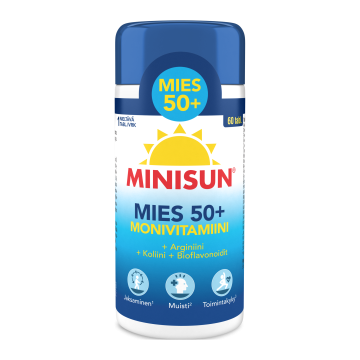Minisun Monivitamiini Mies 50+ 60 tablettia