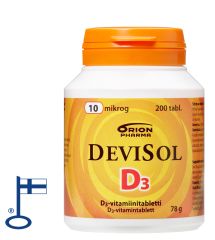 Devisol 10 mikrog imeskelytabletti 200 kpl