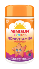 Minisun Monivitamiini Tähtimarja jr. 200 PURUTABL